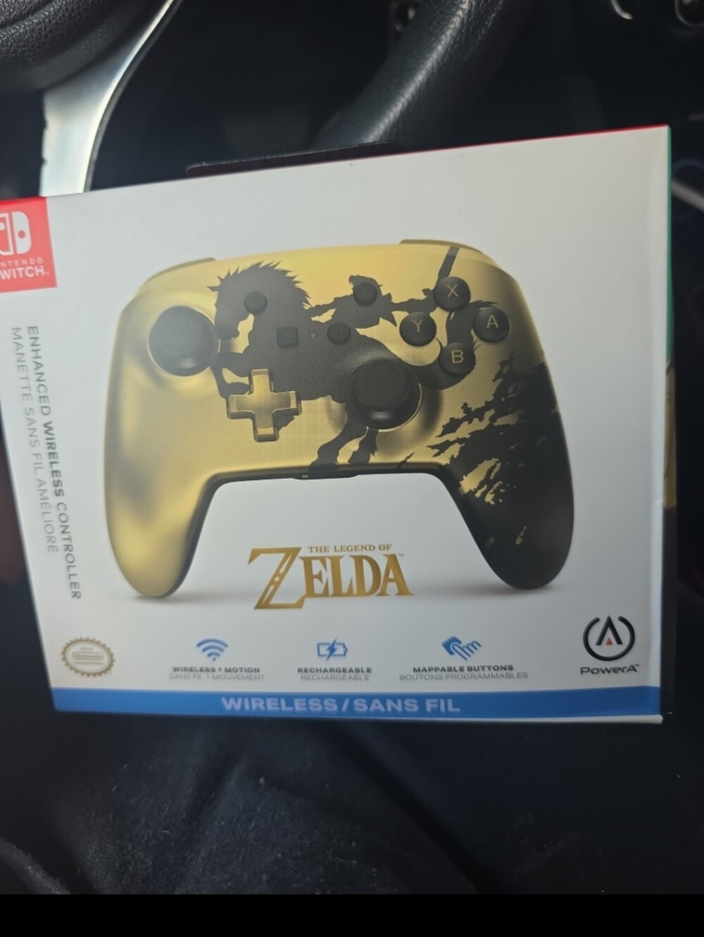 The Legend of Zelda Gold Wireless Controller for Nintendo Switch